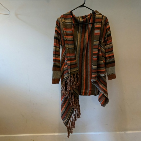Asymmetric multi-style boho cardigan light jacket - Picture 7 of 8